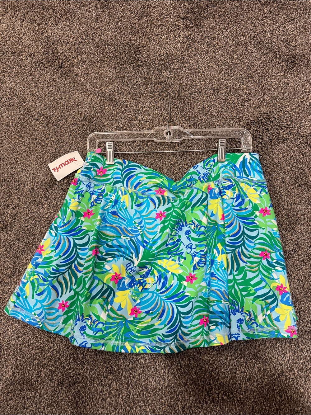 Lilly Pulitzer sz LG Luxletic tropical print Circle Skort